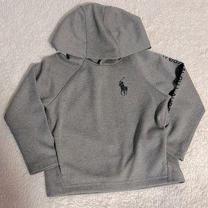 NWOT Polo by Ralph Lauren Waffle Hoodie with Pockets Boys size 2T